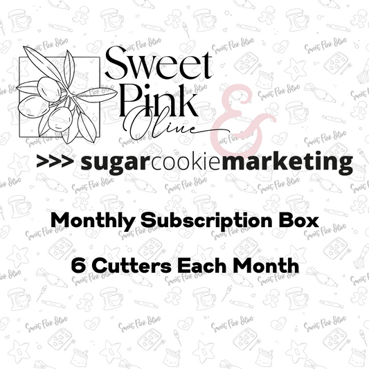 Sweet Pink Olive and Sugar Cookie Marketing Monthly Subscription Box - Starting with December