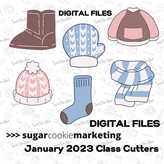 Sugar Cookie Marketing Jan 2023 Set STL Digital Download