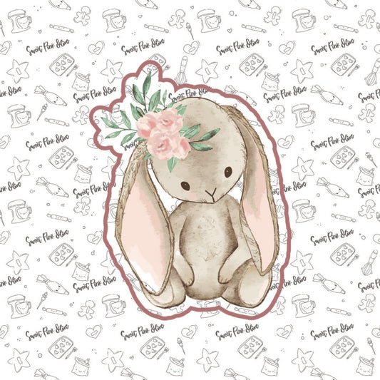 Bunny with Floral Head Piece