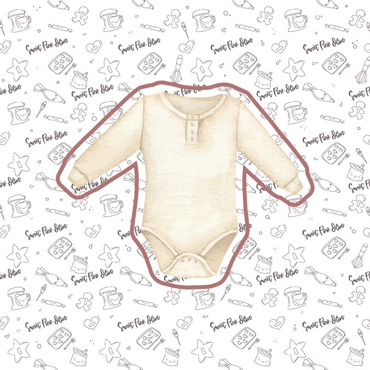 White baby bodysuit