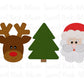 Christmas Reindeer, Tree and Santa