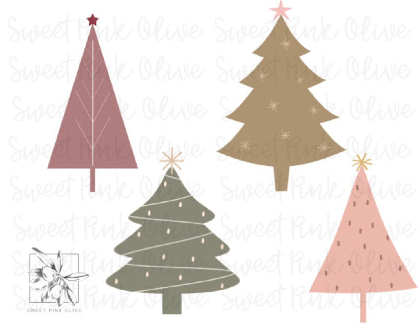 Christmas Tree Set #4
