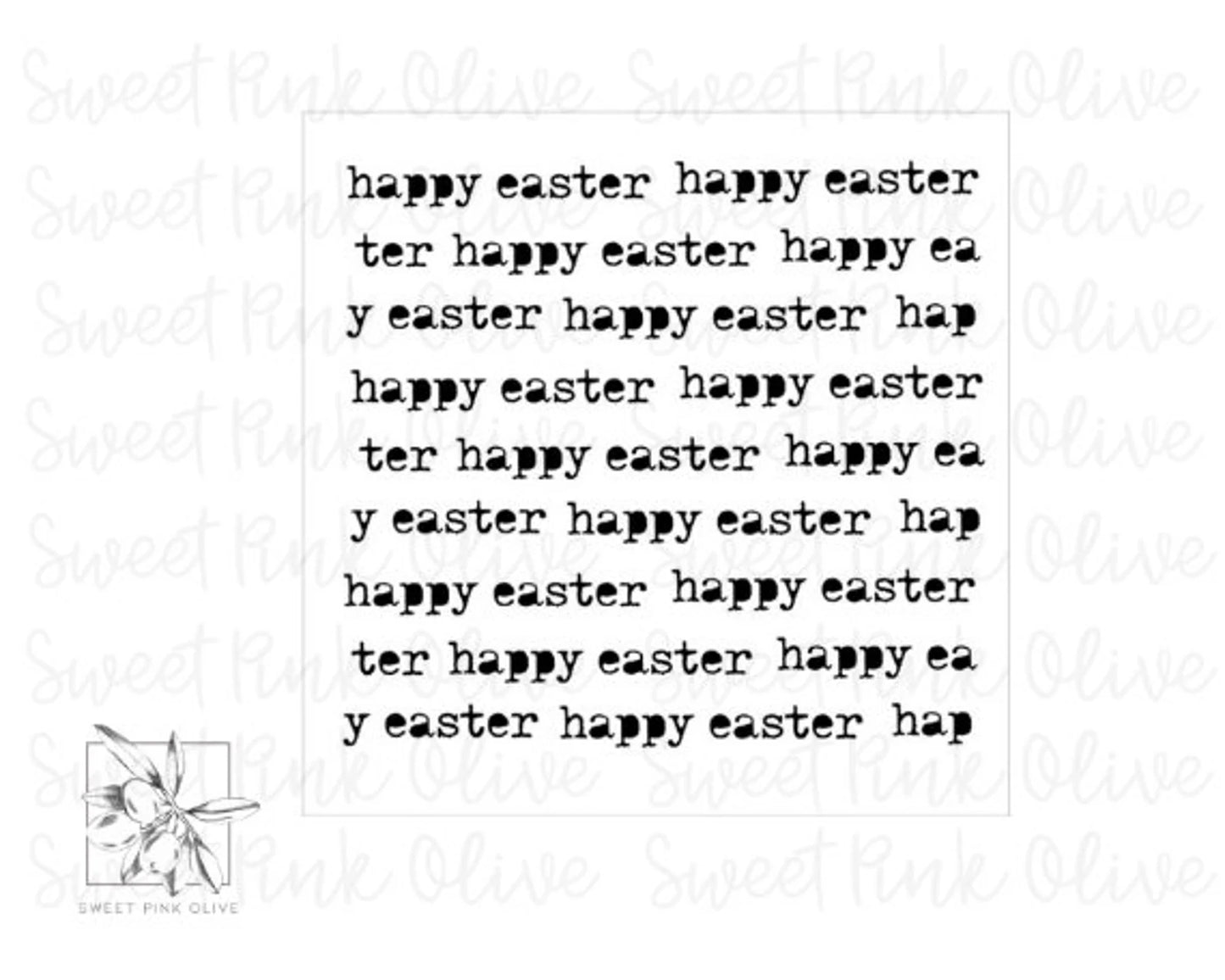 Happy Easter Typewriter