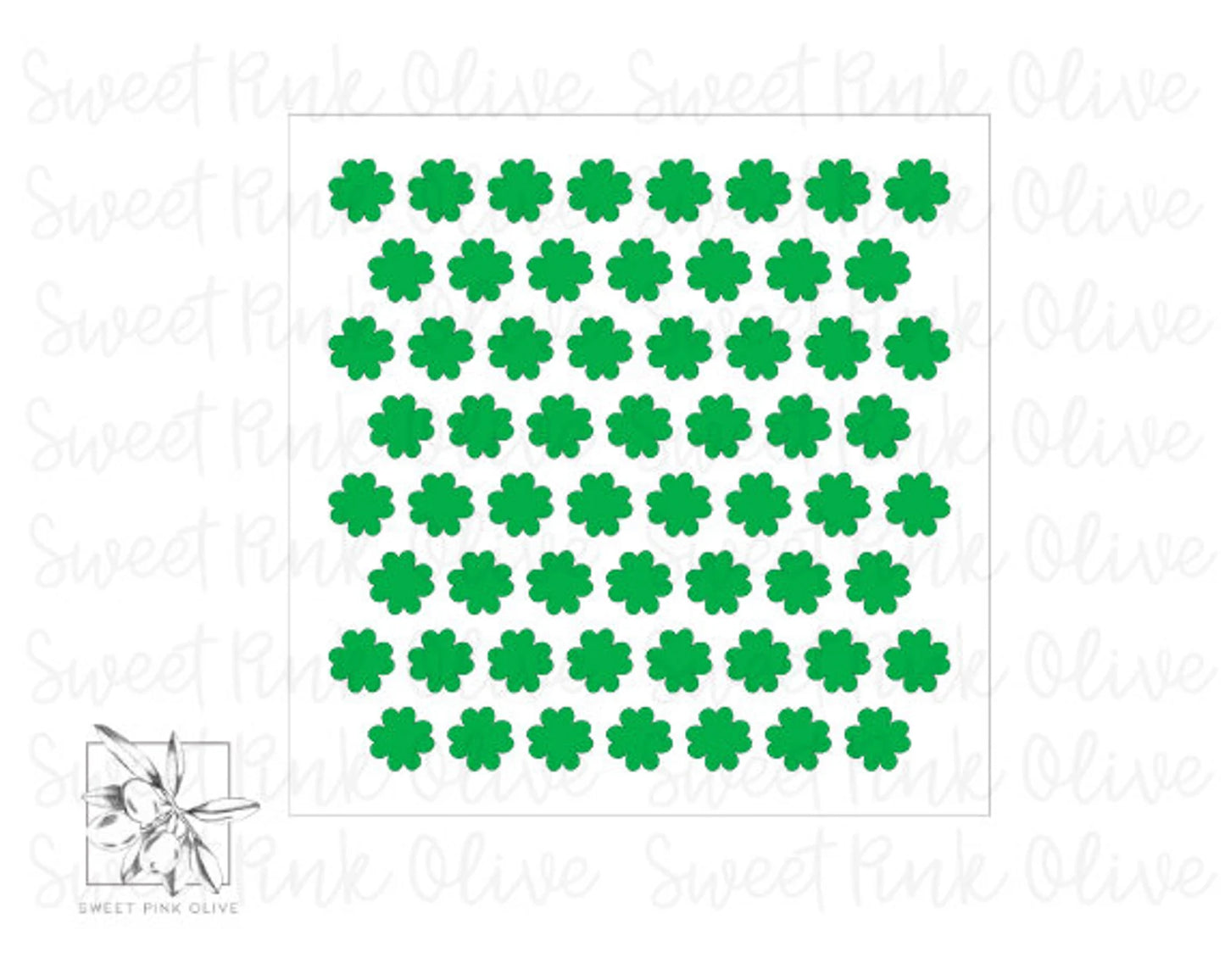 Lines of Clover Stencil